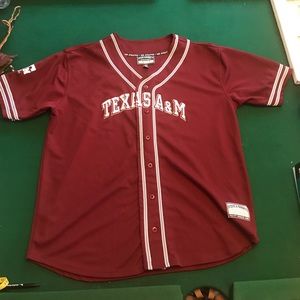 Texas A&M Baseball Jersey Size Large Steve & Berry